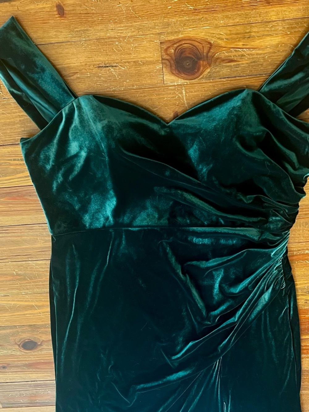 Revelry Ariel Bridesmaid Dress in Emerald